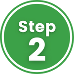 green circle with "step 2"